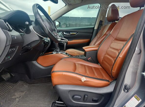 JN8AT2MT1JW467877 2018 NISSAN ROGUE Gray Widok wnętrza z przodu