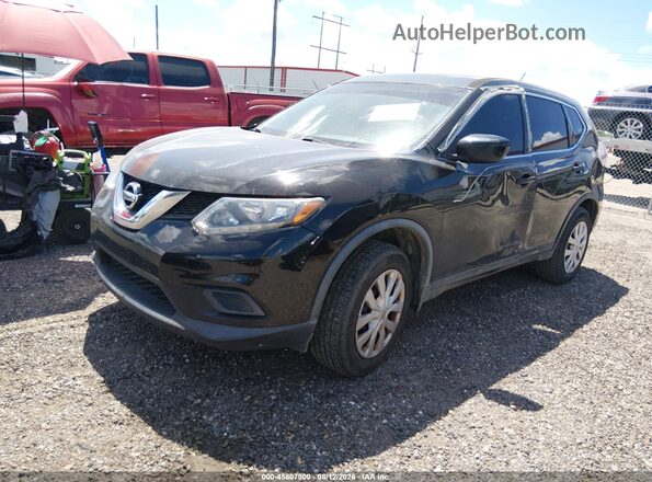 JN8AT2MT2GW008866 2016 NISSAN ROGUE Black წინა მარცხენა ხედი სამი მეოთხედიდან