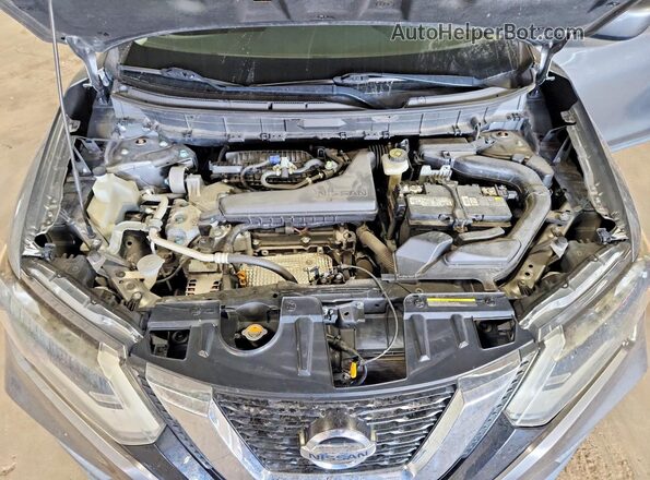 JN8AT2MT2HW133979 2017 NISSAN ROGUE Серый Вид задней части салона