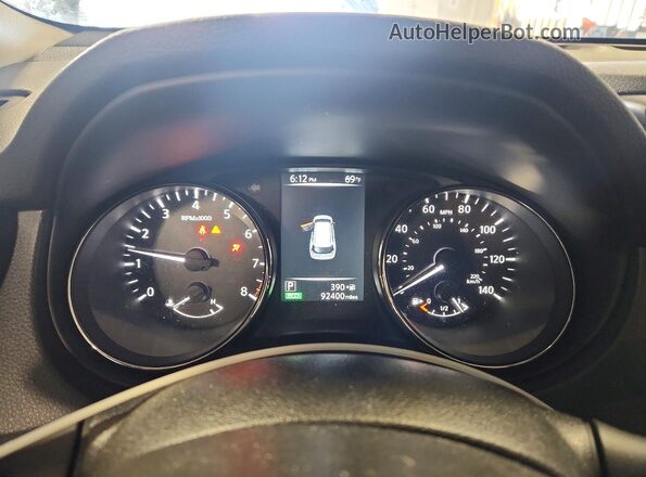 JN8AT2MT2HW133979 2017 NISSAN ROGUE Серый Вид щитка приборов