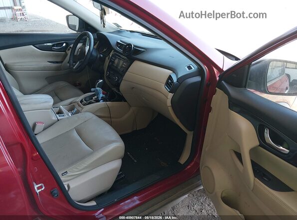 JN8AT2MT2HW136705 2017 NISSAN ROGUE Burgundy Widok wnętrza z przodu