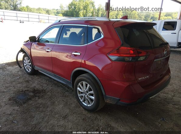 JN8AT2MT2HW136705 2017 NISSAN ROGUE Burgundy Tył lewy