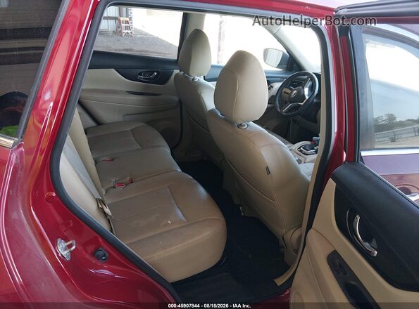 JN8AT2MT2HW136705 2017 NISSAN ROGUE Burgundy Widok naklejki z numerem VIN