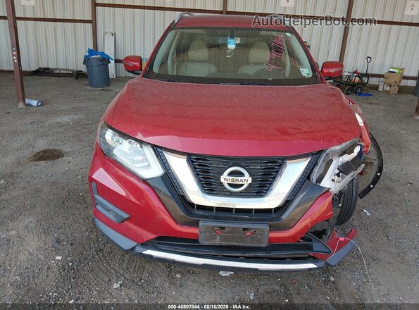 JN8AT2MT2HW136705 2017 NISSAN ROGUE Burgundy Widok zestawu wskaźników