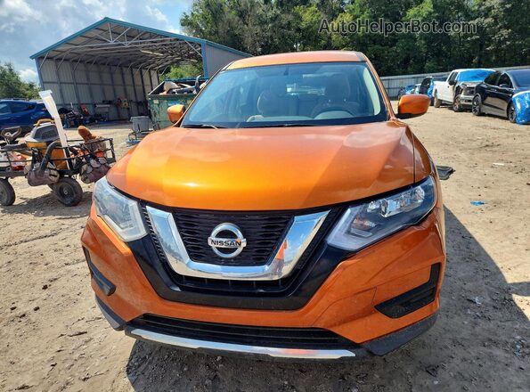 JN8AT2MT2HW391810 2017 NISSAN ROGUE Orange Instrument cluster view