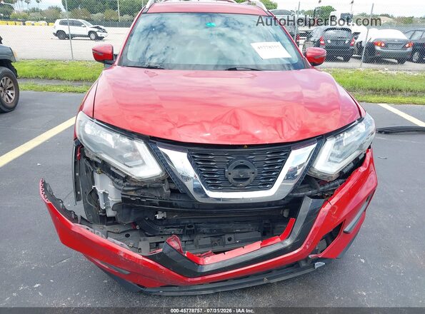 JN8AT2MT2HW392973 2017 NISSAN ROGUE Red Vista del cuadro de instrumentos