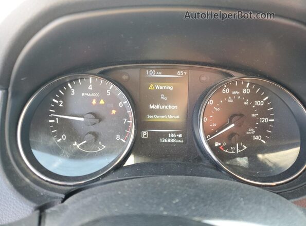 JN8AT2MT2HW396215 2017 NISSAN ROGUE Black Vista del cuadro de instrumentos