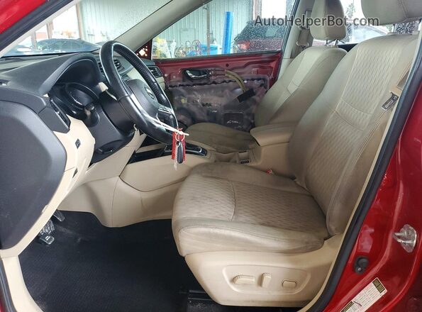 JN8AT2MT2HW397025 2017 NISSAN ROGUE Красный Вид салона спереди