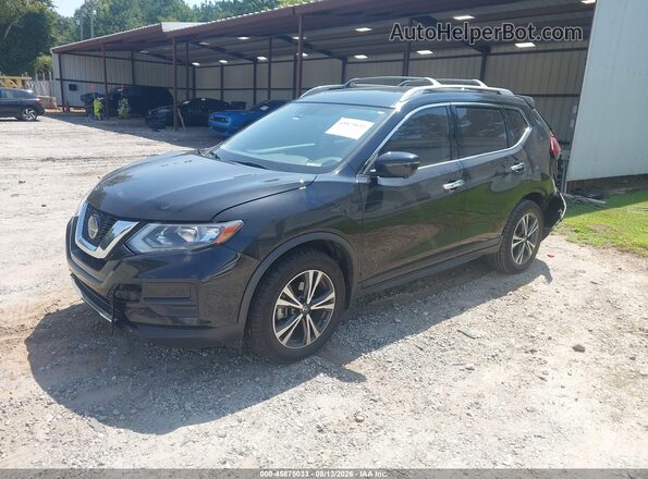 JN8AT2MT2KW505294 2019 NISSAN ROGUE Черный Передняя левая четверть