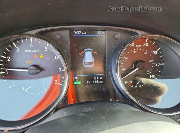 JN8AT2MT2LW018713 2020 NISSAN ROGUE Gray ხელსაწყოთა პანელის ხედი