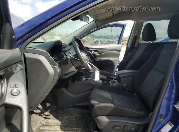 JN8AT2MT2LW031493 2020 NISSAN ROGUE Blue Widok wnętrza z przodu