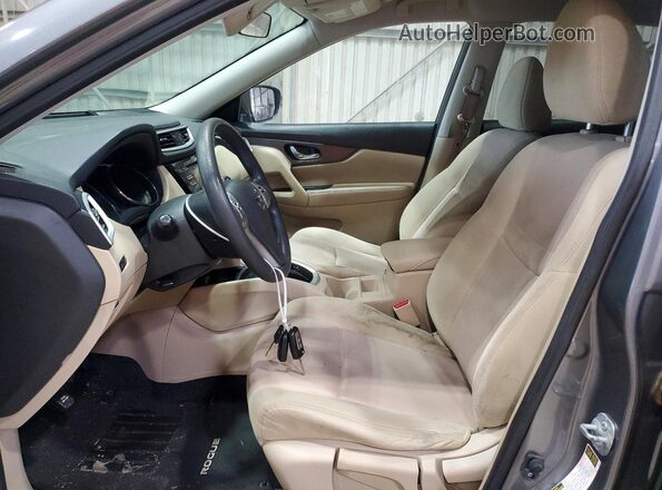 JN8AT2MT3GW027166 2016 NISSAN ROGUE Gray წინა სალონის ხედი