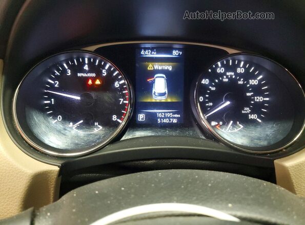JN8AT2MT3GW027166 2016 NISSAN ROGUE Gray ხელსაწყოთა პანელის ხედი
