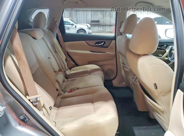 JN8AT2MT3GW027166 2016 NISSAN ROGUE Gray უკანა სავარძლების ხედი