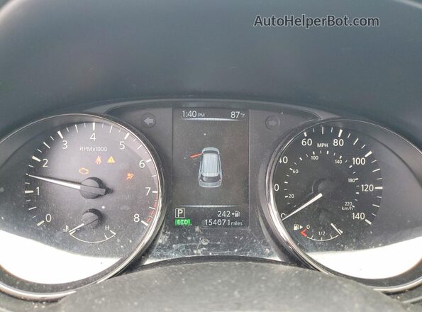 JN8AT2MT3HW131416 2017 NISSAN ROGUE Black Instrument cluster view