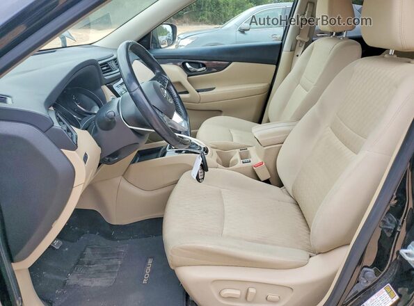 JN8AT2MT3HW143081 2017 NISSAN ROGUE Black Вид салону спереду