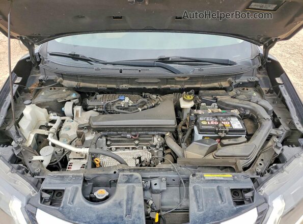 JN8AT2MT3HW143081 2017 NISSAN ROGUE Black Вид підкапотного простору