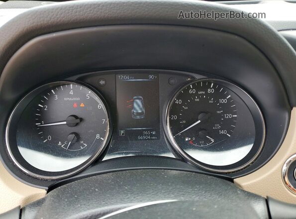 JN8AT2MT3HW143081 2017 NISSAN ROGUE Black Вид щитка приладів