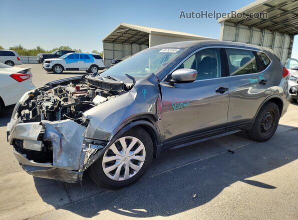 JN8AT2MT3HW147258 2017 NISSAN ROGUE Gray Задня ліва чверть