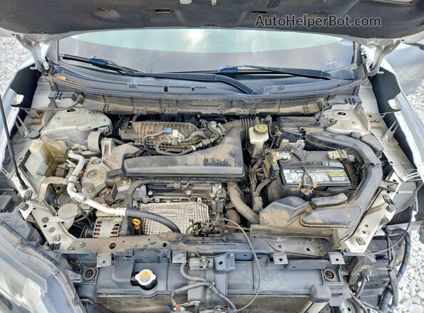 JN8AT2MT3HW407352 2017 NISSAN ROGUE Silver ძრავის განყოფილების ხედი