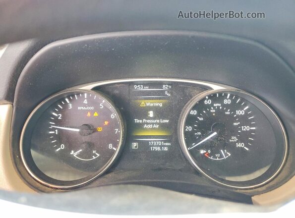 JN8AT2MT4GW002664 2016 NISSAN ROGUE Black Widok zestawu wskaźników