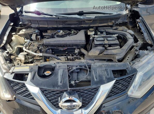 JN8AT2MT4GW005922 2016 NISSAN ROGUE Black Vista del compartimento del motor