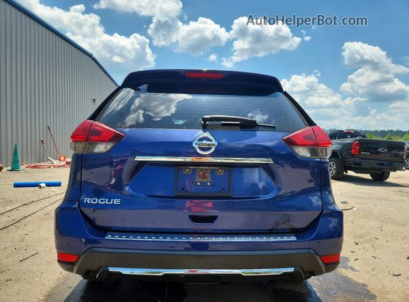 JN8AT2MT4HW140190 2017 NISSAN ROGUE Blue Widok z tyłu