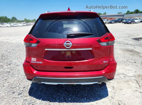 JN8AT2MT4HW390030 2017 NISSAN ROGUE Red Вид ззаду