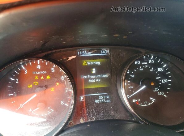 JN8AT2MT4HW405108 2017 NISSAN ROGUE Black Սարքավորումների վահանակի տեսք