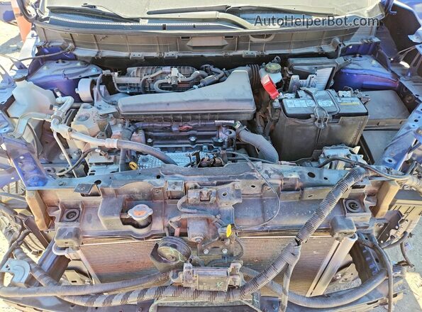 JN8AT2MT4LW000360 2020 NISSAN ROGUE Blue Вид підкапотного простору