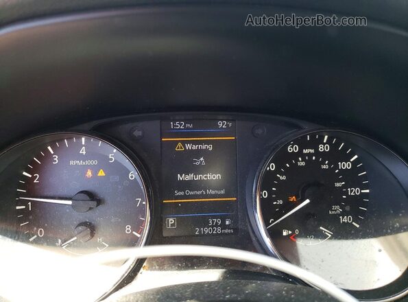 JN8AT2MT4LW015361 2020 NISSAN ROGUE Silver Instrument cluster view