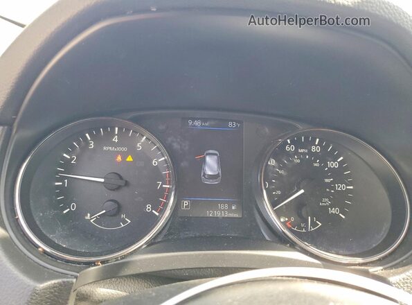 JN8AT2MT5KW265061 2019 NISSAN ROGUE White Սարքավորումների վահանակի տեսք