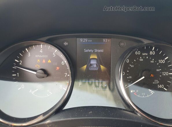 JN8AT2MT6JW461007 2018 NISSAN ROGUE Silver Вид щитка приладів