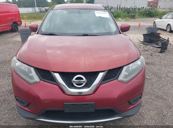 JN8AT2MT7GW020947 2016 NISSAN ROGUE Red Front view
