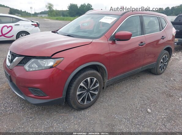 JN8AT2MT7GW020947 2016 NISSAN ROGUE Red Front left