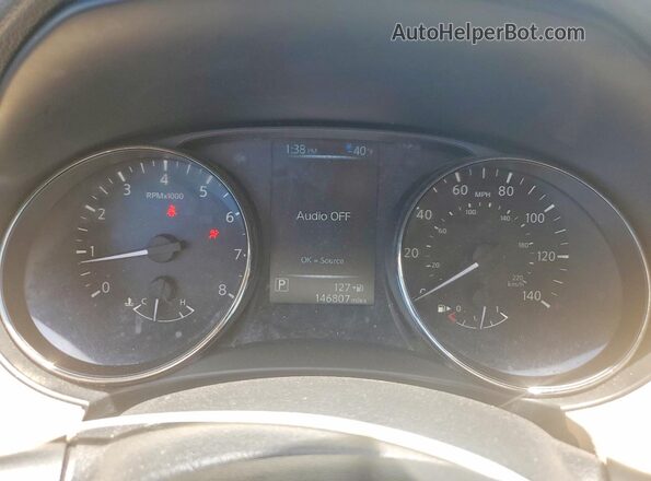 JN8AT2MT7HW142824 2017 NISSAN ROGUE Gray Widok zestawu wskaźników
