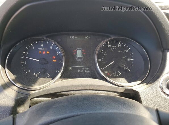 JN8AT2MT7HW380687 2017 NISSAN ROGUE Белый Вид щитка приборов