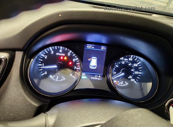JN8AT2MT7JW465924 2018 NISSAN ROGUE Gray Вид щитка приладів