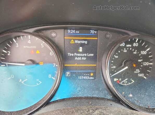 JN8AT2MT7LW001681 2020 NISSAN ROGUE Black ხელსაწყოთა პანელის ხედი