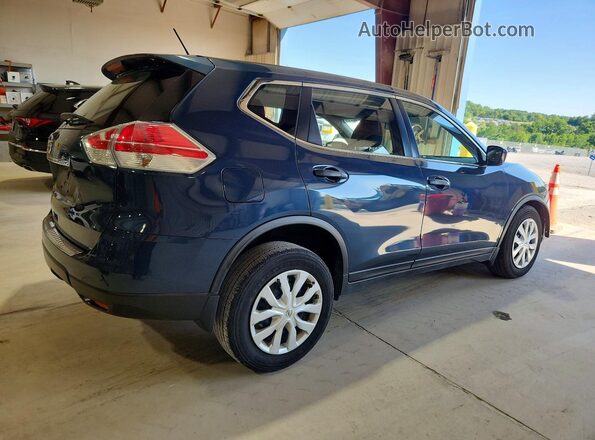 JN8AT2MT8GW007057 2016 NISSAN ROGUE Синий Задняя правая четверть