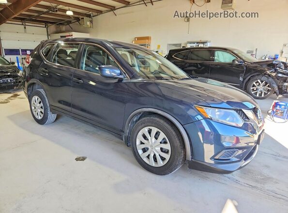 JN8AT2MT8GW007057 2016 NISSAN ROGUE Синий Передняя правая четверть