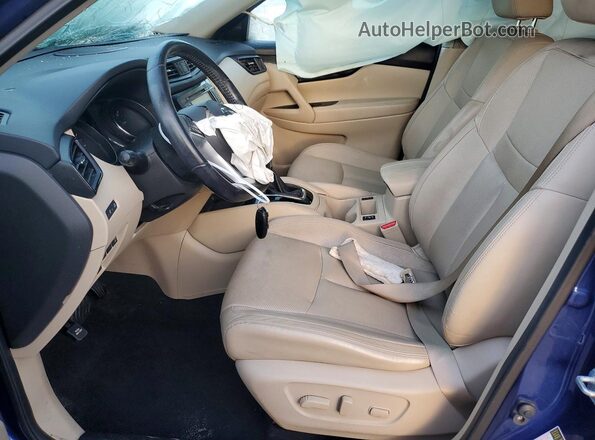 JN8AT2MT8HW146218 2017 NISSAN ROGUE Blue წინა სალონის ხედი