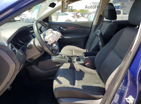 JN8AT2MT8KW260565 2019 NISSAN ROGUE Blue Widok wnętrza z przodu