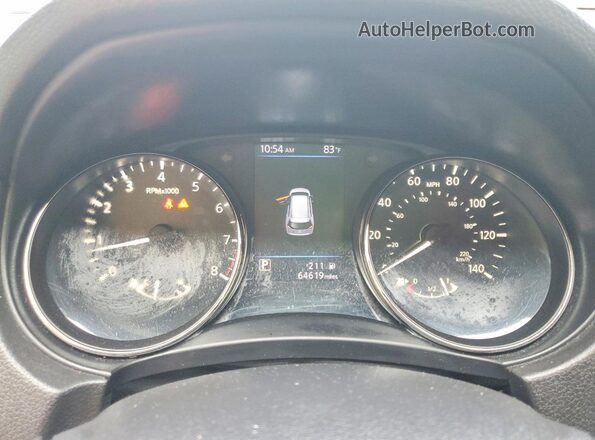 JN8AT2MT8LW001771 2020 NISSAN ROGUE Silver Instrument cluster view