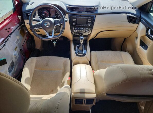 JN8AT2MT9HW398026 2017 NISSAN ROGUE Red Widok deski rozdzielczej