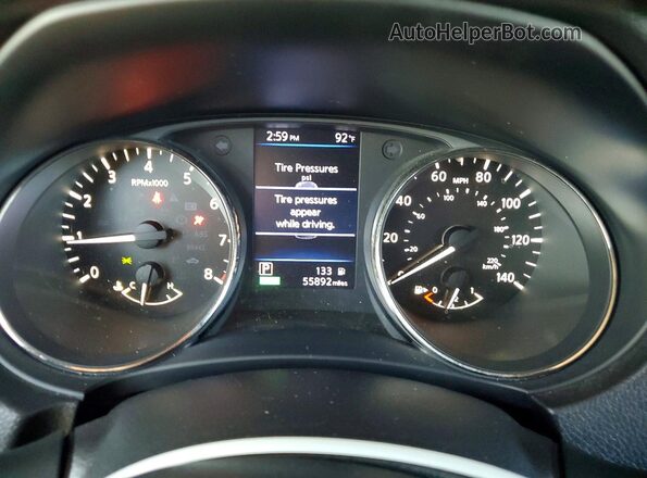 JN8AT2MT9LW005151 2020 NISSAN ROGUE Черный Вид щитка приборов