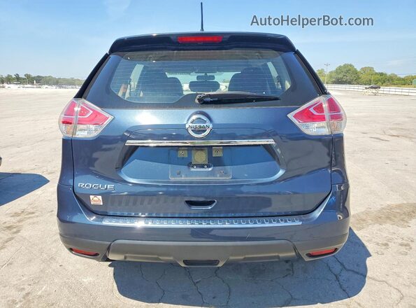 JN8AT2MTXGW024961 2016 NISSAN ROGUE Blue Вид ззаду