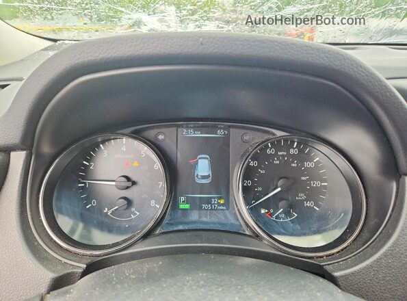 JN8AT2MTXHW385687 2017 NISSAN ROGUE Серый Вид щитка приборов