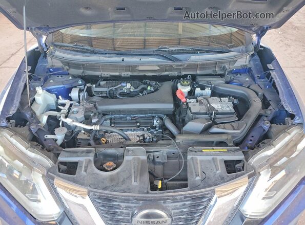 JN8AT2MTXJW464802 2018 NISSAN ROGUE Синий Вид подкапотного пространства