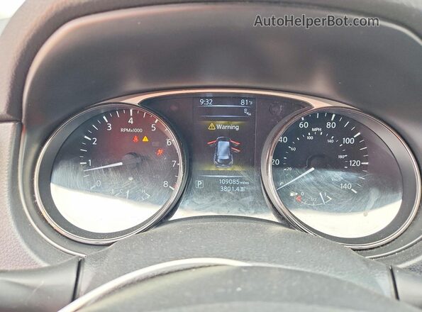 JN8AT2MV0GW144270 2016 NISSAN ROGUE Черный Вид щитка приборов
